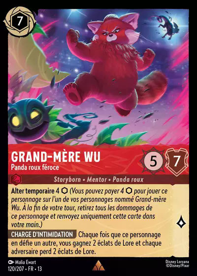 Grand-mère Wu - Panda roux féroce