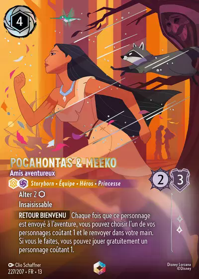 Pocahontas & Meeko - Amis aventureux