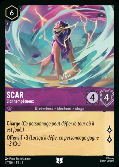 Scar - Lion tempétueux