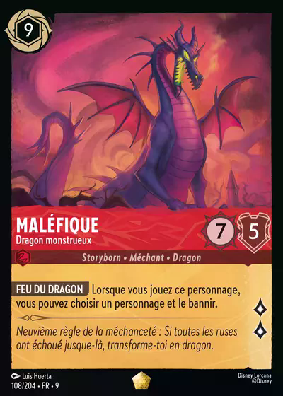 Maléfique - Dragon monstrueux