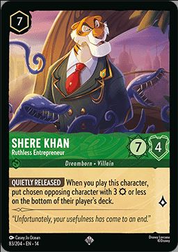 Shere Khan - Entrepreneur impitoyable
