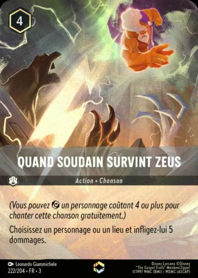 Quand Soudain Survint Zeus