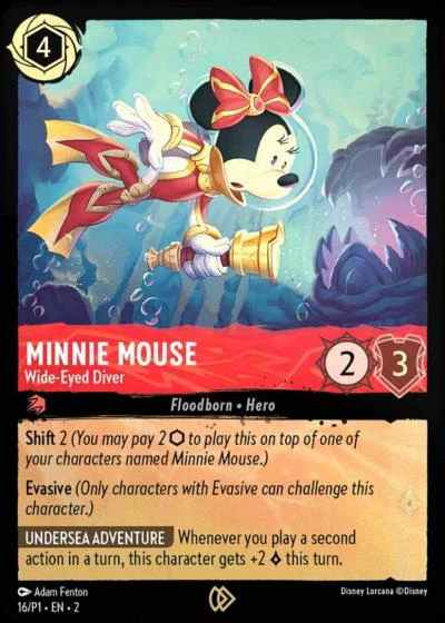 Minnie - Plongeuse émerveillée