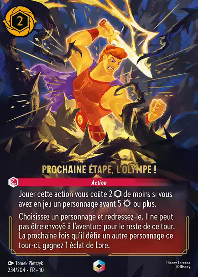 Prochaine étape, l'Olympe !