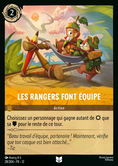Les rangers font équipe