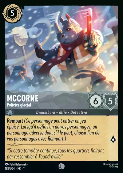 McCorne - Policier glacial