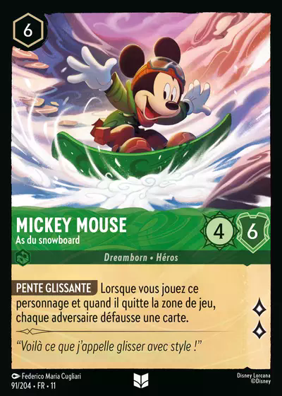 Mickey Mouse - As du snowboard