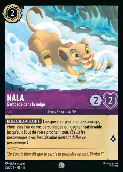 Nala - Gambade dans la neige