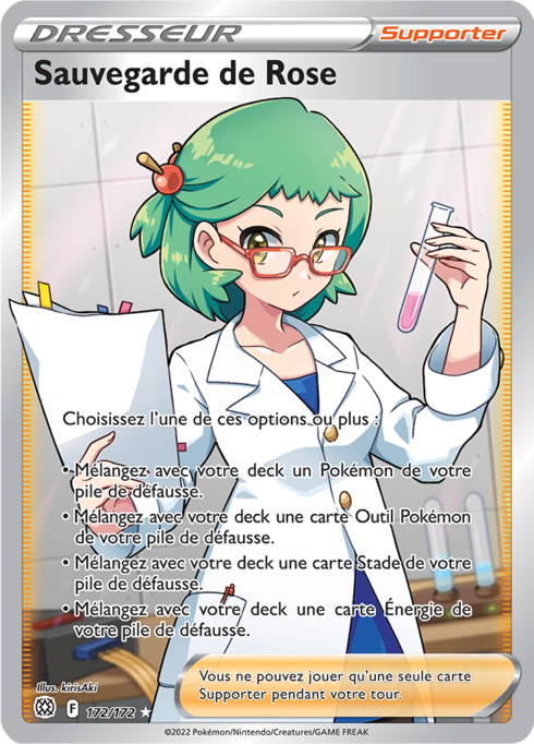 Sauvegarde de Rose (BRS 172)