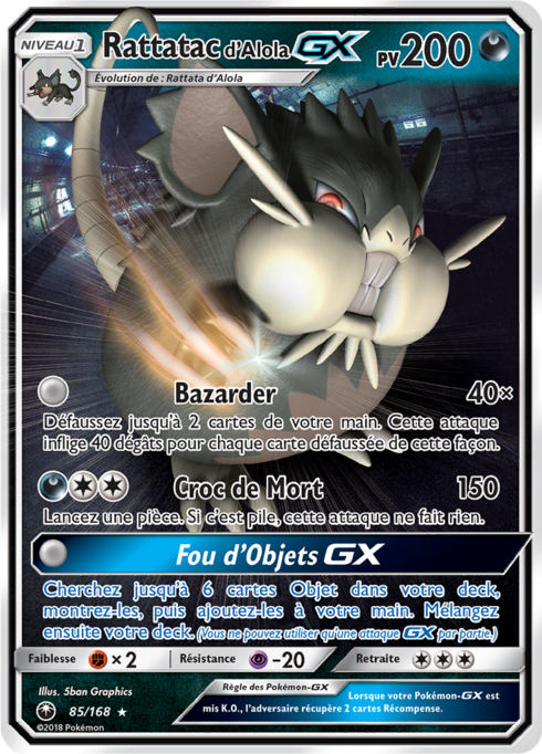 Alolan Raticate GX (CES 85)