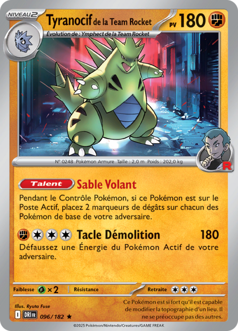 Tyranocif de la Team Rocket (xDRI 096)