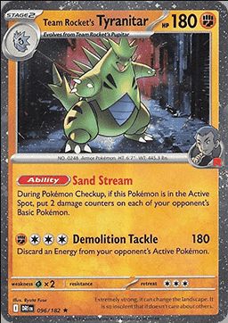 Tyranocif de la Team Rocket (xDRI 096)