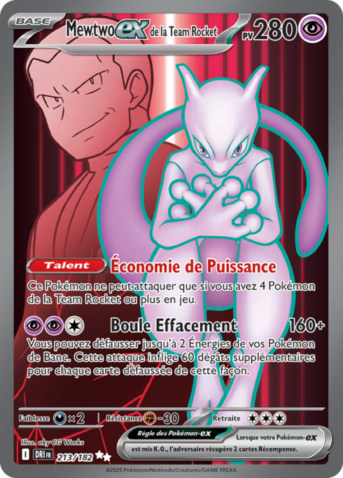 Mewtwo-ex de la Team Rocket