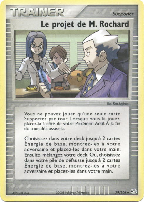 Le projet de M. Rochard
