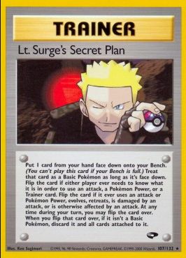 Lt. Surge's Secret Plan