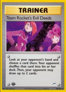 Mauvaises actions des Team Rocket