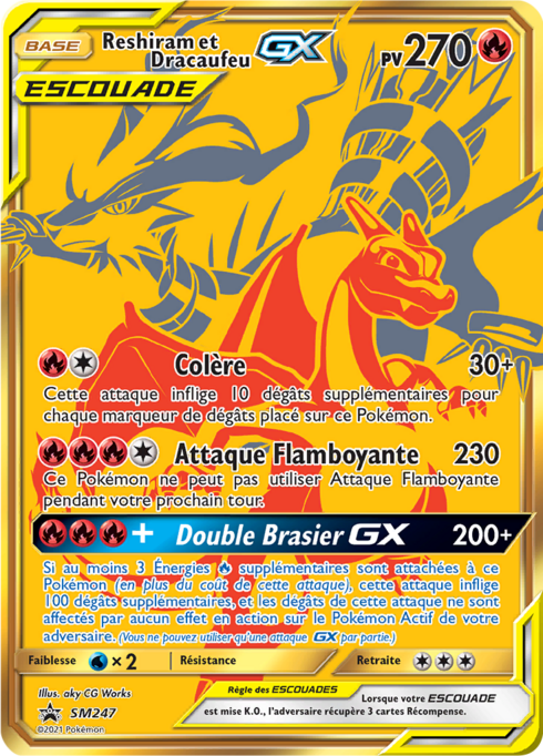 Reshiram & Charizard GX (SM 247)
