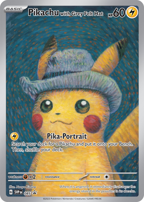 Pikachu with Grey Felt Hat (SVP 085)