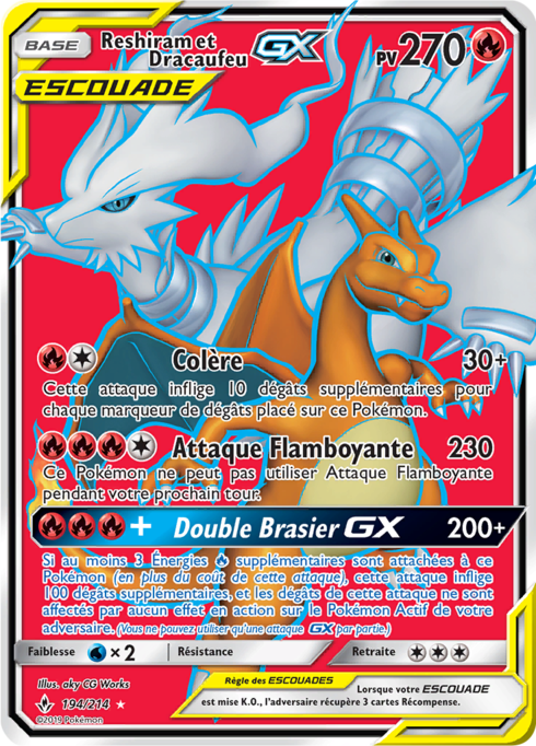 Reshiram & Charizard GX (UNB 194)