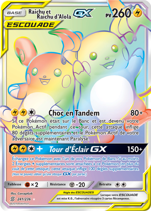 Raichu & Alolan Raichu GX (UNM 241)