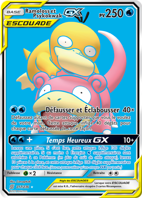 Ramoloss et Psykokwak GX (UNM 217)