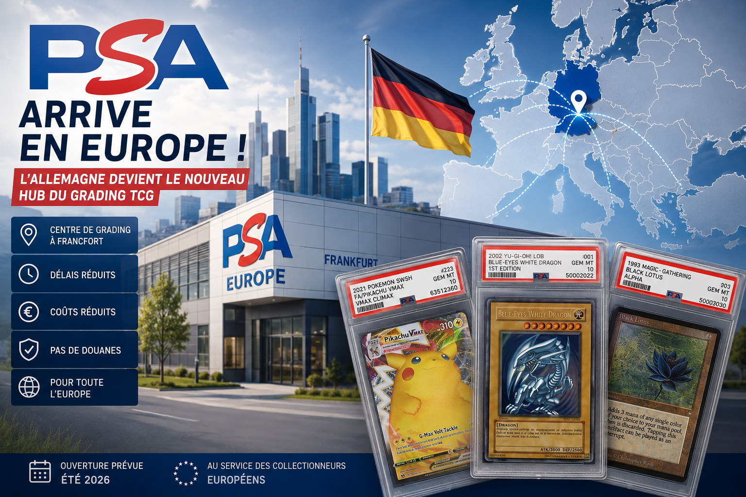 PSA arrive en Europe : pourquoi l’Allemagne devient le nouveau hub du grading TCG